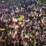 بالفيديو : تظاهرات في طهران  إحتفالآ بالنصر عقب وقف إطلاق النار